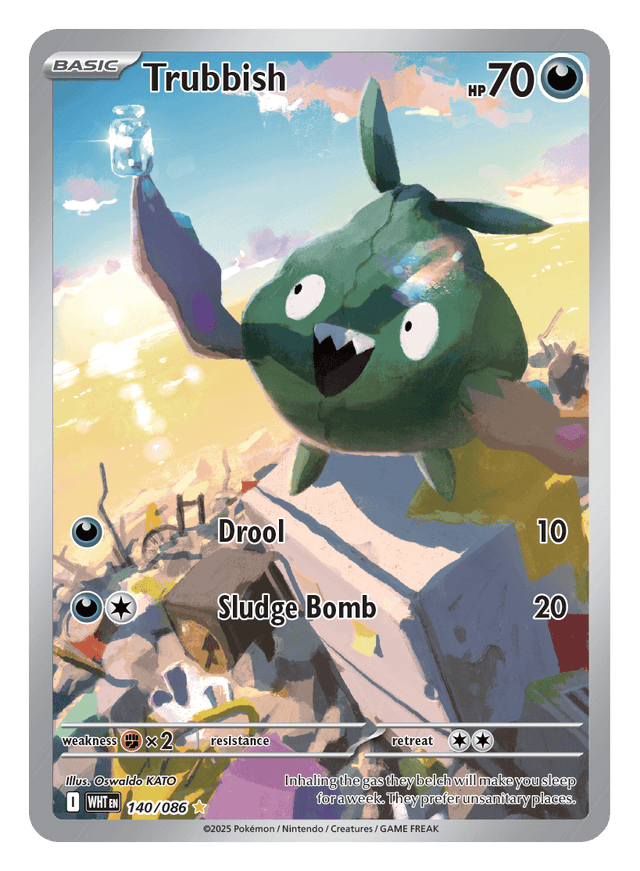 Trubbish 140/086 - Pokémon TCG White Flare card