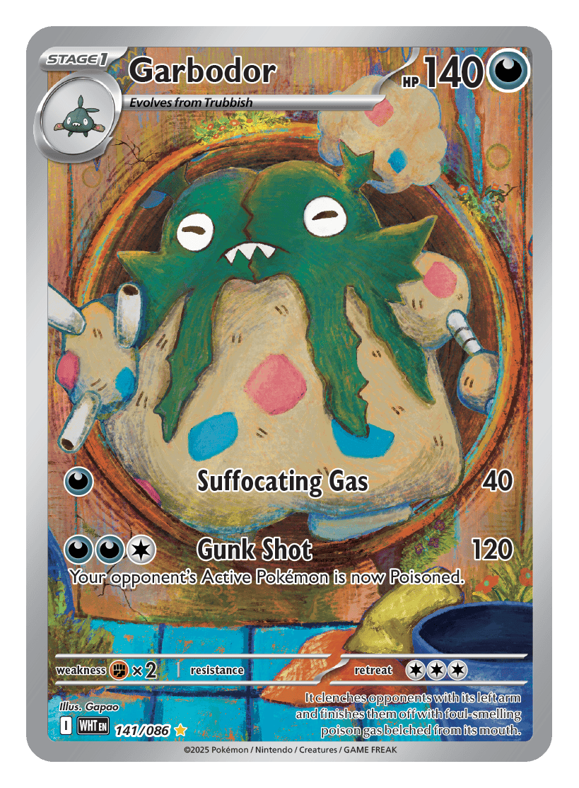 Garbodor 141/086 - Pokémon TCG White Flare card