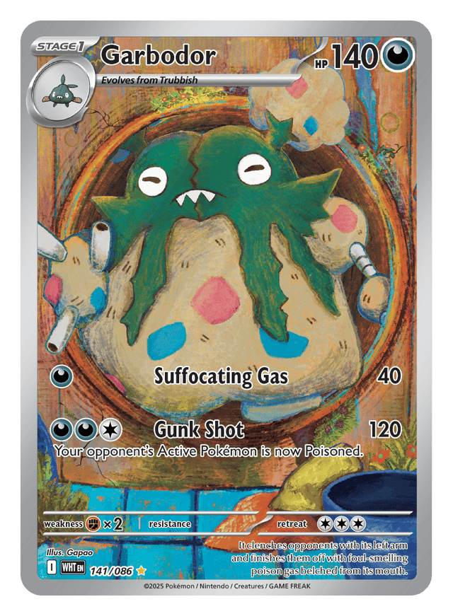 Garbodor 141/086 - Pokémon TCG White Flare card