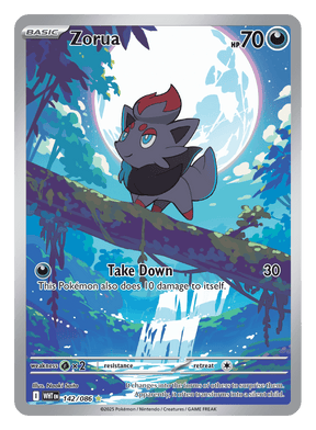 Zorua 142/086 - Pokémon TCG White Flare card