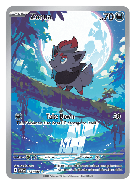 Zorua 142/086 - Pokémon TCG White Flare card