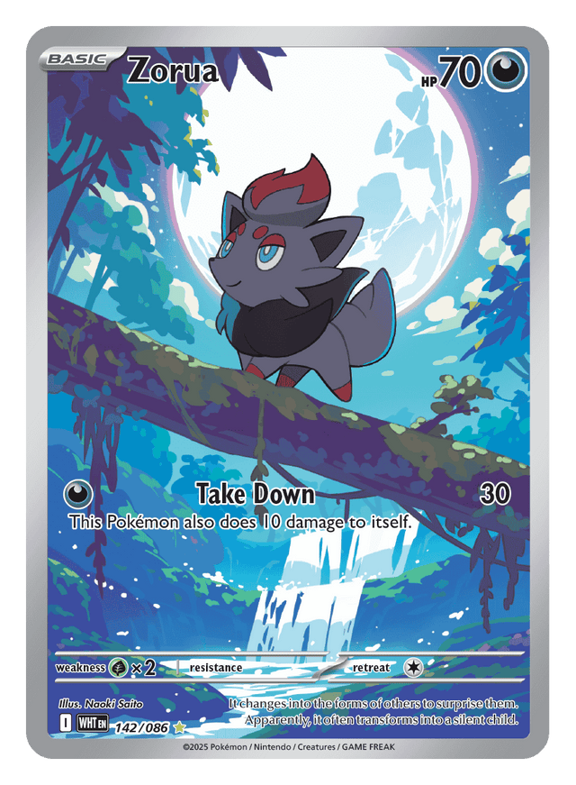 Zorua 142/086 - Pokémon TCG White Flare card