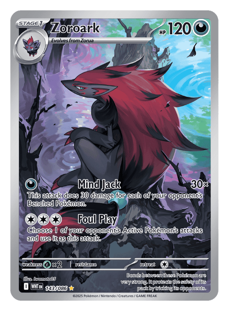 Zoroark 143/086 - Pokémon TCG White Flare card