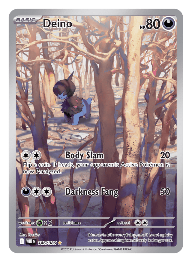 Deino 146/086 - Pokémon TCG White Flare card