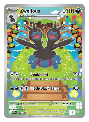 Zweilous 147/086 - Pokémon TCG White Flare card