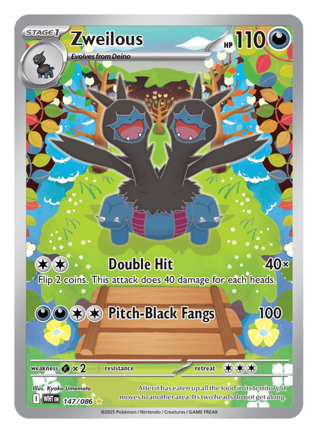 Zweilous 147/086 - Pokémon TCG White Flare card
