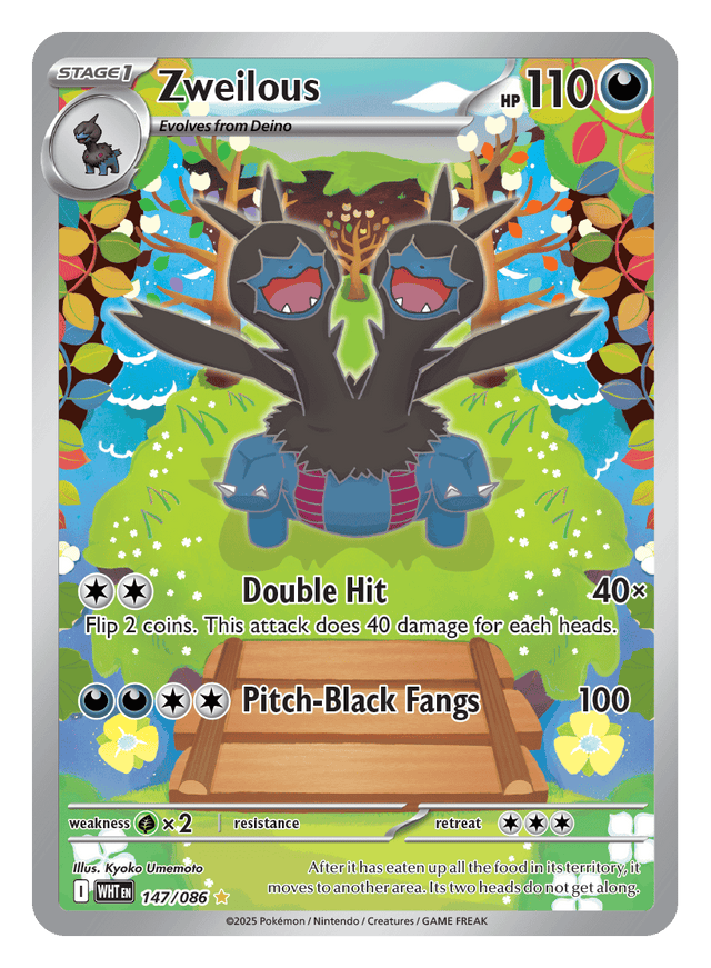 Zweilous 147/086 - Pokémon TCG White Flare card