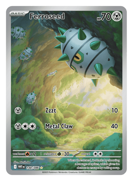 Ferroseed 148/086 - Pokémon TCG White Flare card