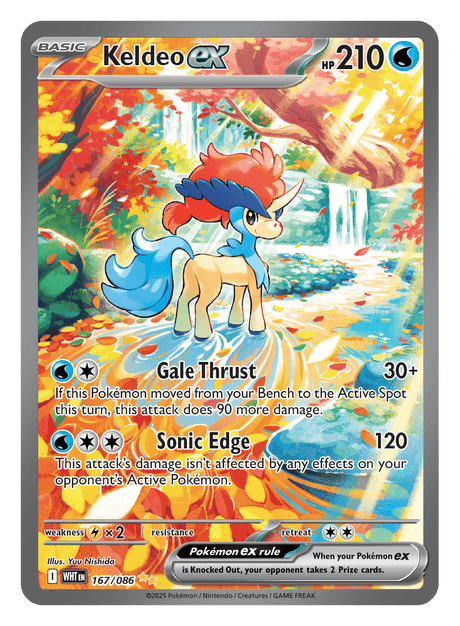 Keldeo ex 167/086 - Pokémon TCG White Flare card