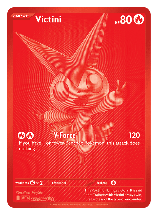 Victini 172/086 - Pokémon TCG White Flare card