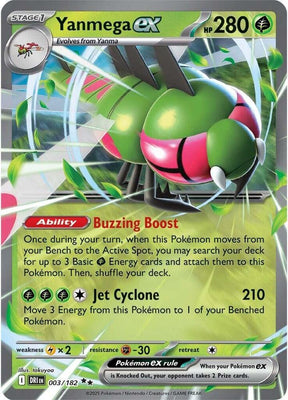 Yanmega ex 003/182 - Destined Rivals Pokémon TCG card