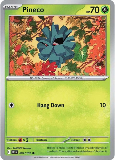 Pineco 004/182 - Destined Rivals Pokémon TCG card