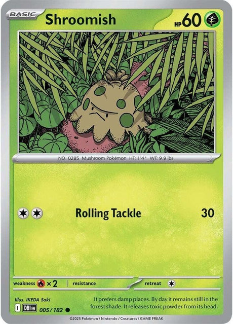 Shroomish 005/182 - Destined Rivals Pokémon TCG card
