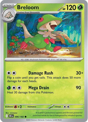 Breloom 006/182 - Destined Rivals Pokémon TCG card