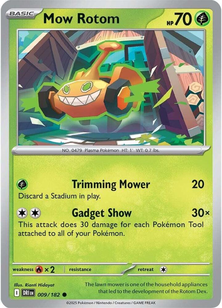 Mow Rotom 009/182 - Destined Rivals Pokémon TCG card