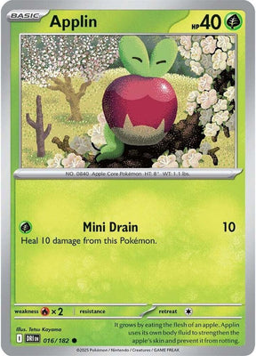 Applin 016/182 - Destined Rivals Pokémon TCG card