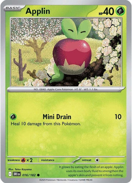 Applin 016/182 - Destined Rivals Pokémon TCG card