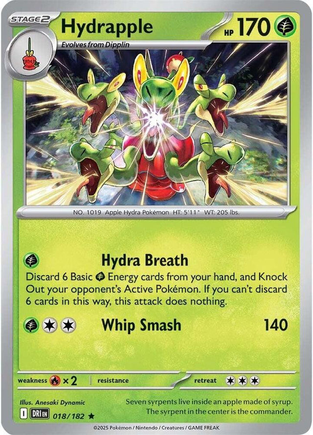 Hydrapple 018/182 - Destined Rivals Pokémon TCG card