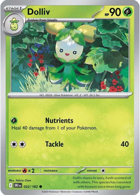 Dolliv 022/182 - Destined Rivals Pokémon TCG card