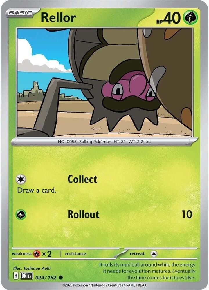 Rellor 024/182 - Destined Rivals Pokémon TCG card