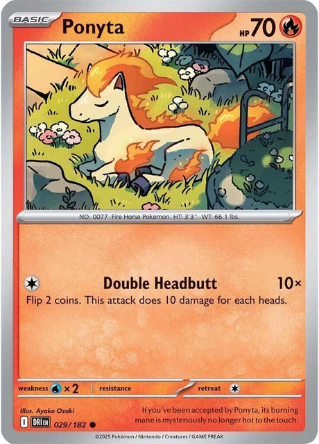 Ponyta 029/182 - Destined Rivals Pokémon TCG card