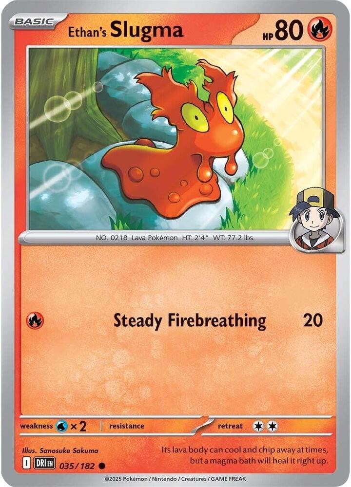 Ethan's Slugma 035/182 - Destined Rivals Pokémon TCG card