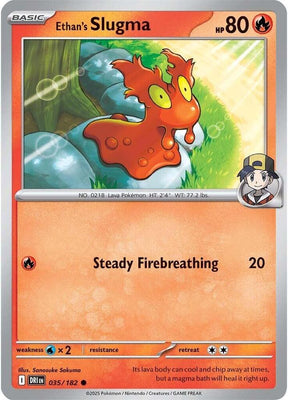 Ethan's Slugma 035/182 - Destined Rivals Pokémon TCG card
