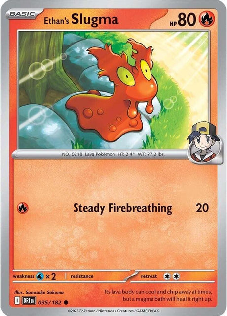 Ethan's Slugma 035/182 - Destined Rivals Pokémon TCG card