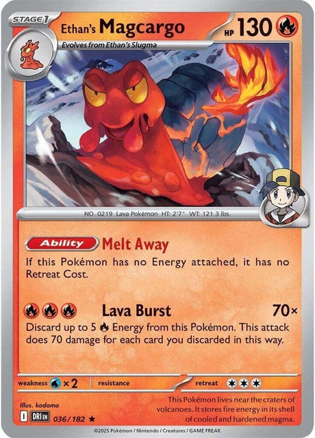 Ethan's Magcargo 036/182 - Destined Rivals Pokémon TCG card