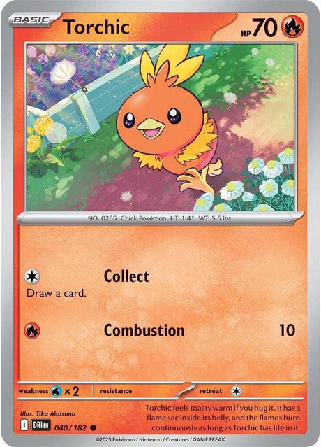 Torchic 040/182 - Destined Rivals Pokémon TCG card