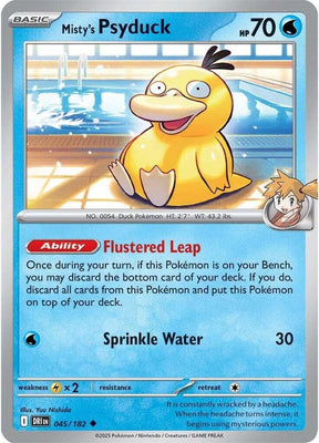 Misty's Psyduck 045/182 - Destined Rivals Pokémon TCG card