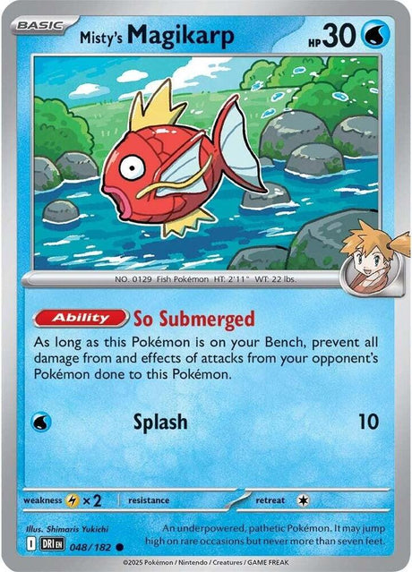 Misty's Magikarp 048/182 - Destined Rivals Pokémon TCG card