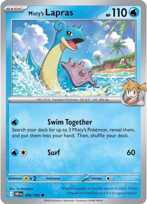 Misty's Lapras 050/182 - Destined Rivals Pokémon TCG card