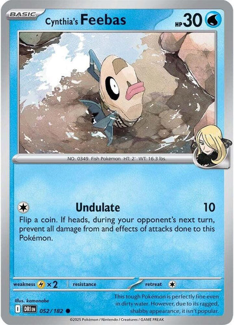 Cynthia's Feebas 052/182 - Destined Rivals Pokémon TCG card