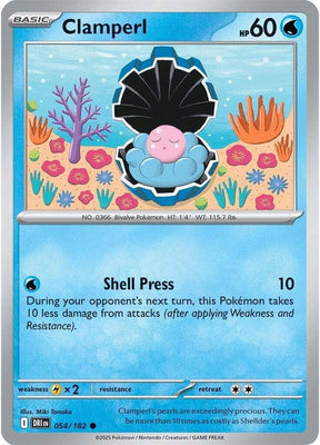 Clamperl 054/182 - Destined Rivals Pokémon TCG card