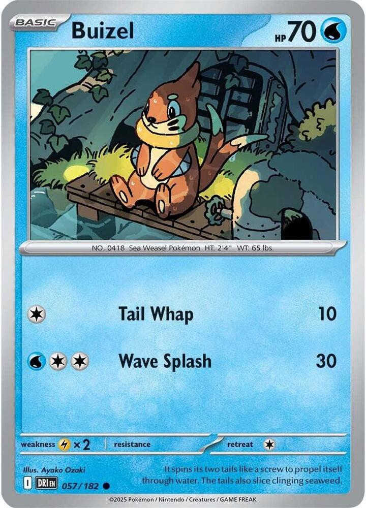 Buizel 057/182 - Destined Rivals Pokémon TCG card