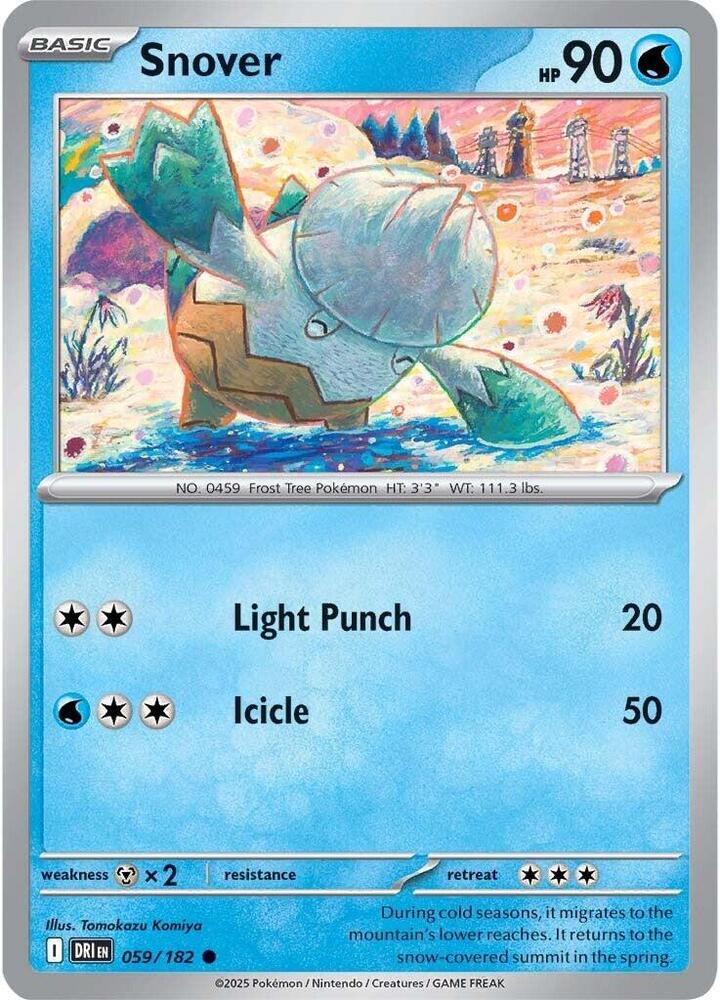 Snover 059/182 - Destined Rivals Pokémon TCG card