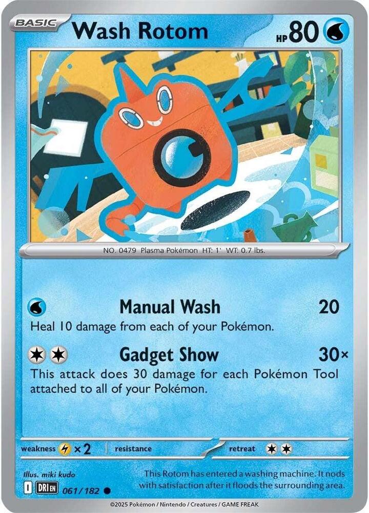 Wash Rotom 061/182 - Destined Rivals Pokémon TCG card