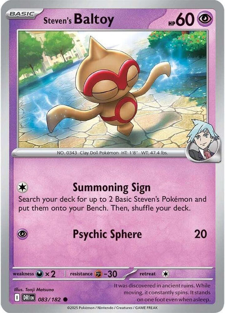 Steven's Baltoy 083/182 - Destined Rivals Pokémon TCG card
