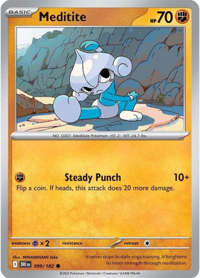 Meditite 099/182 - Destined Rivals Pokémon TCG card