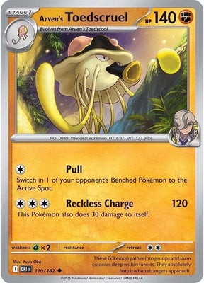 Arven's Toedscruel 110/182 - Destined Rivals Pokémon TCG card