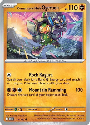 Cornerstone Mask Ogerpon 111/182 - Destined Rivals Pokémon TCG card
