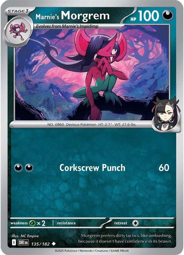 Marnie's Morgrem 135/182 - Destined Rivals Pokémon TCG card