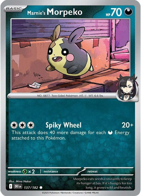 Marnie's Morpeko 137/182 - Destined Rivals Pokémon TCG card