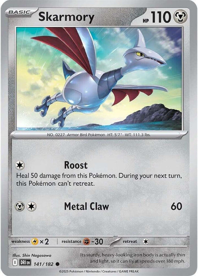Skarmory 141/182 - Destined Rivals Pokémon TCG card