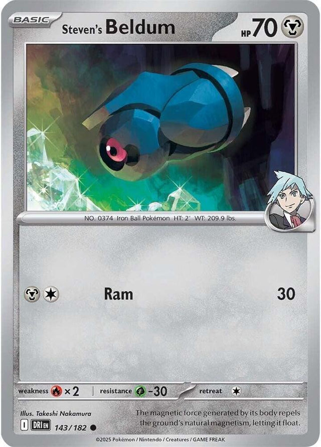 Steven's Beldum 143/182 - Destined Rivals Pokémon TCG card