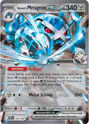 Steven's Metagross ex 145/182 - Destined Rivals Pokémon TCG card