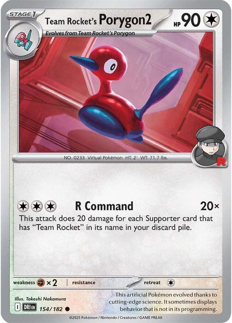 Team Rocket's Porygon2 154/182 - Destined Rivals Pokémon TCG card