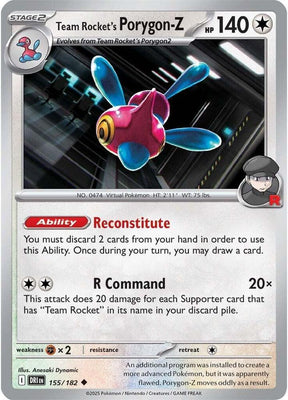 Team Rocket's Porygon-Z 155/182 - Destined Rivals Pokémon TCG card