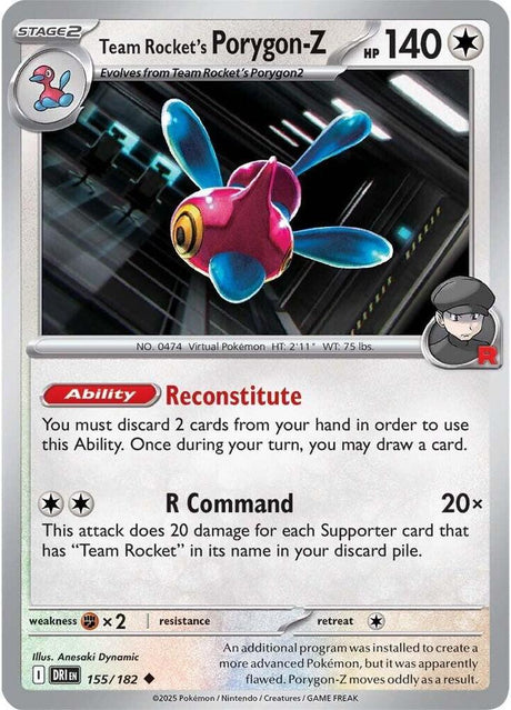 Team Rocket's Porygon-Z 155/182 - Destined Rivals Pokémon TCG card